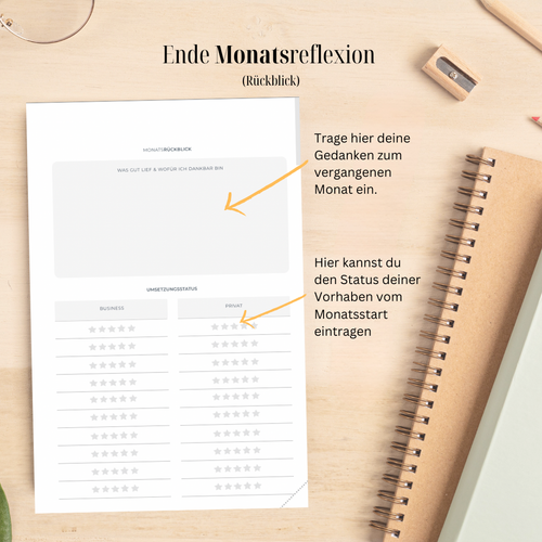 Hybrid Tagesplaner: Berry Edition (6 Monate, A5+, undatiert)