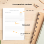 Hybrid Tagesplaner: Berry Edition (6 Monate, A5+, undatiert)