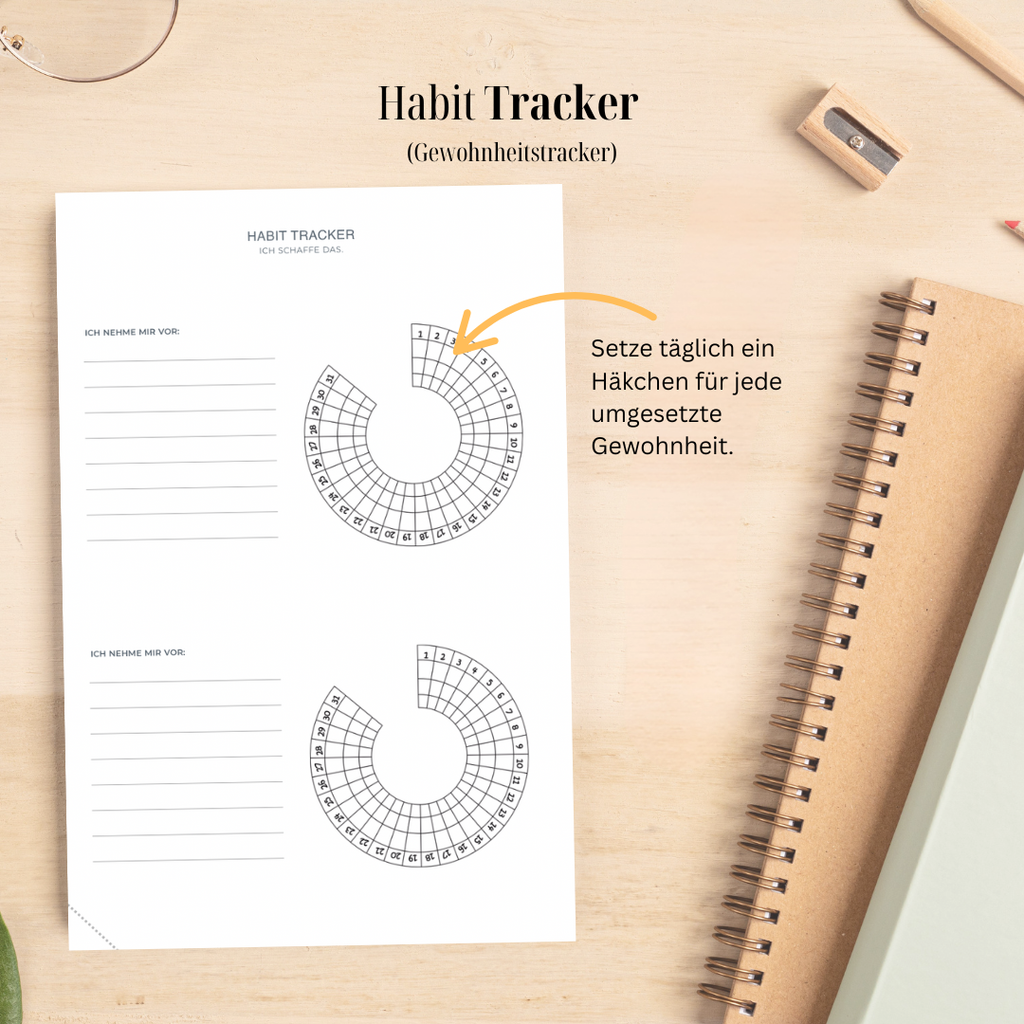 Hybrid Tagesplaner: Berry Edition (6 Monate, A5+, undatiert)