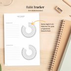 Hybrid Tagesplaner: Berry Edition (6 Monate, A5+, undatiert)