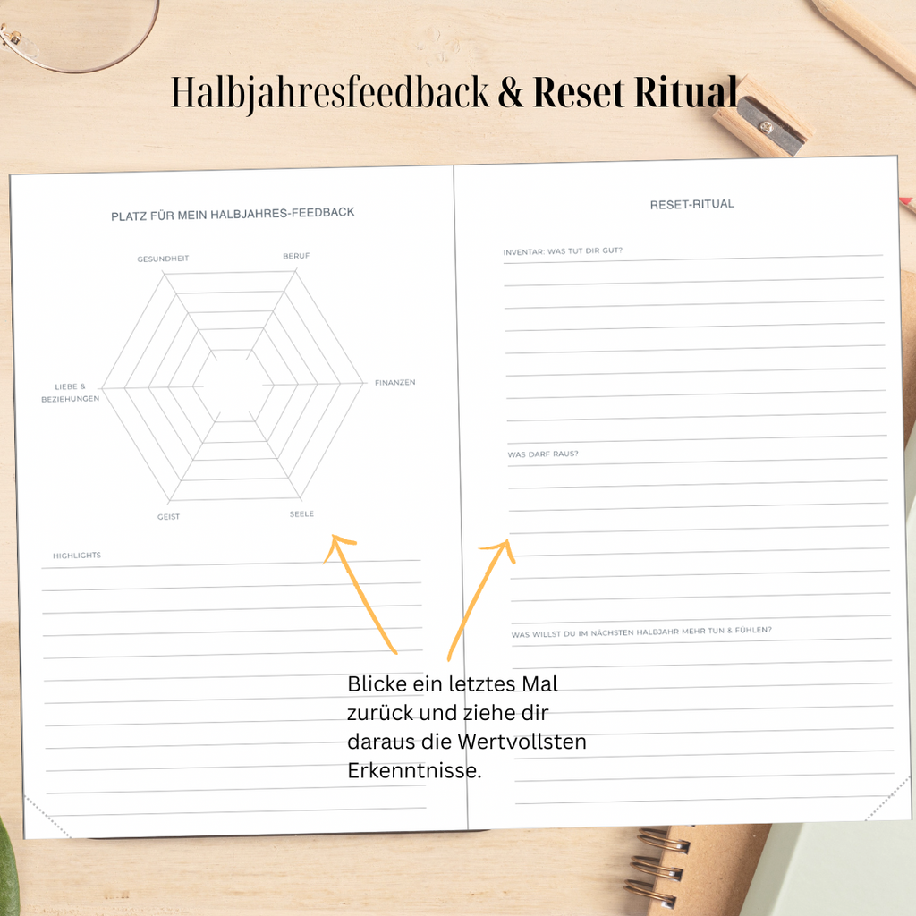 Hybrid Tagesplaner: Berry Edition (6 Monate, A5+, undatiert)