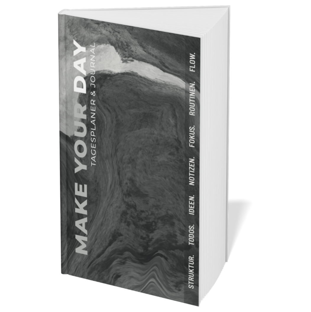 Hybrid Tagesplaner: BlackSand Edition (6 Monate, A5+, undatiert)