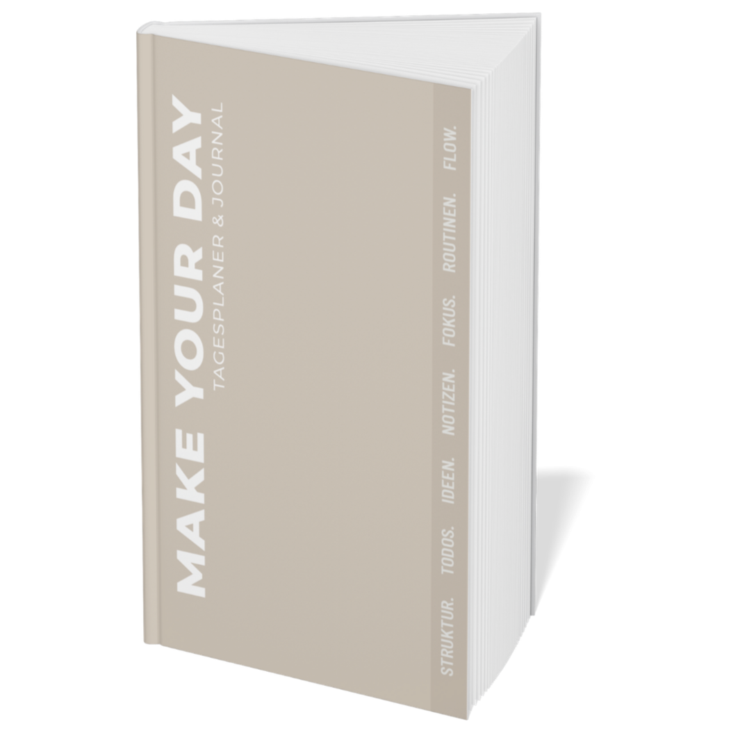 Hybrid Tagesplaner: Sand Edition (6 Monate, A5+, undatiert)