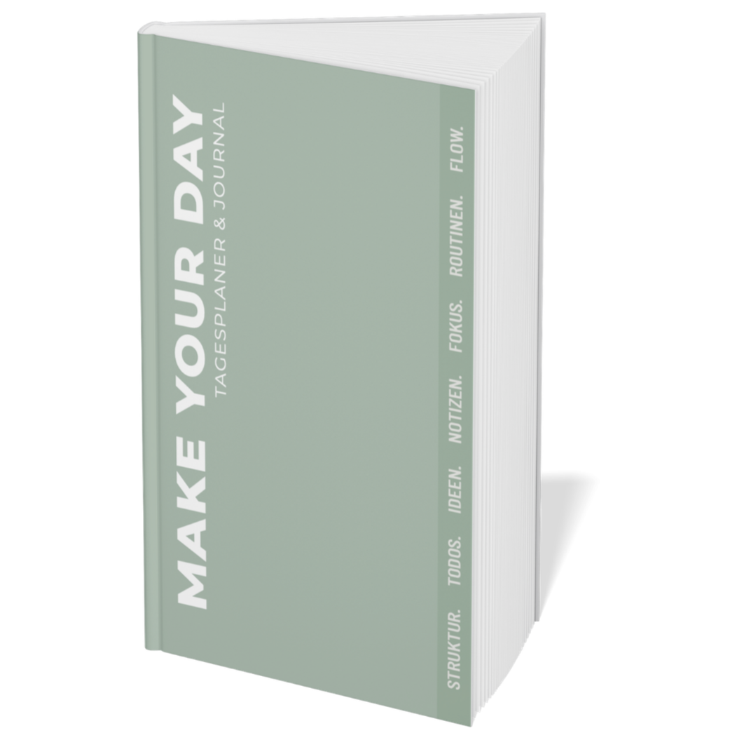 Hybrid Tagesplaner: Türkis Edition (6 Monate, A5+, undatiert)